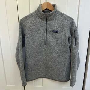 Patagonia Men's Zip Up Sweater in Heather Gray